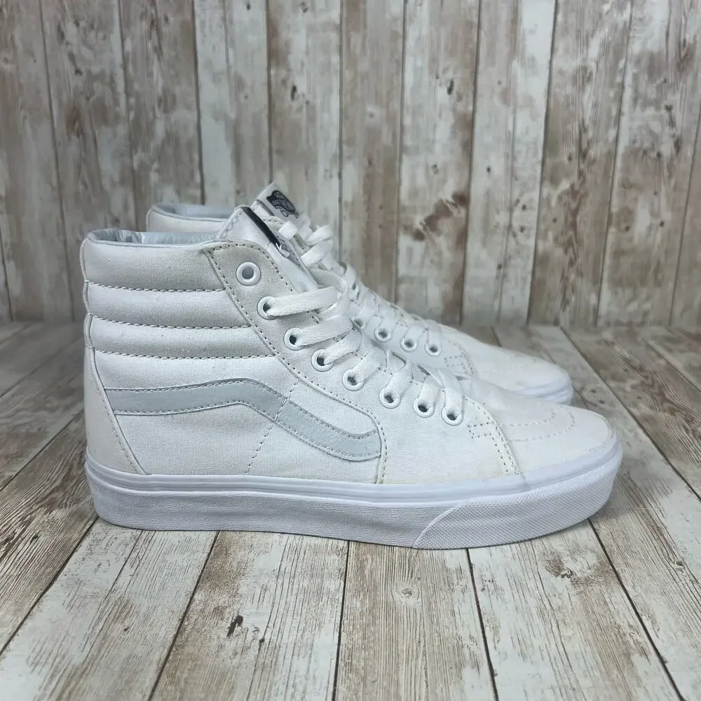 Vans‎ sk8 hi white clean Womens 8